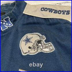 Dallas Cowboys Jacket Men's 5XL Blue Embroidered NFL Football NFC Heavy Weight