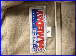 Dallas Cowboys Jacket Mens Medium Blue Hooded NFL Football Rain Parka GameDay