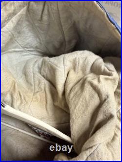 Dallas Cowboys Jacket Mens Medium Blue Hooded NFL Football Rain Parka GameDay