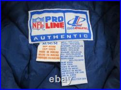 Dallas Cowboys Jacket Mens Medium Blue NFL Football Logo Athletic Pro Line 90s