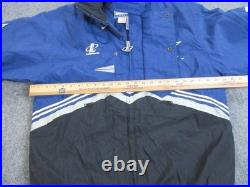 Dallas Cowboys Jacket Mens Medium Blue NFL Football Logo Athletic Pro Line 90s