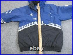 Dallas Cowboys Jacket Mens Medium Blue NFL Football Logo Athletic Pro Line 90s