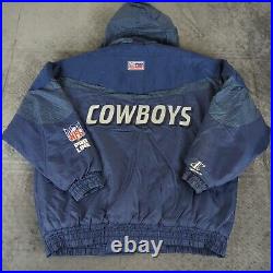 Dallas Cowboys Jacket Pro Line Vintage 90s Logo Athletic Snap Buttons Zip Men XL Dallas Cowboys Jacket Pro Line Vintage 90s Logo Athletic Snap Buttons Zip Men XL