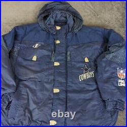 Dallas Cowboys Jacket Pro Line Vintage 90s Logo Athletic Snap Buttons Zip Men XL Dallas Cowboys Jacket Pro Line Vintage 90s Logo Athletic Snap Buttons Zip Men XL
