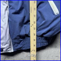 Dallas Cowboys Jacket Puffer Vintage 90s Pro Player Sz L Blue NFL Football Rare