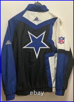 Dallas Cowboys Jacket Vintage 90's Pro Line By APEX ONE Size Large NFL