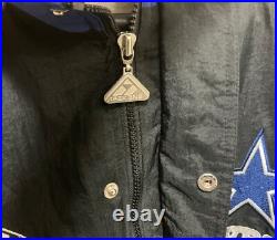 Dallas Cowboys Jacket Vintage 90's Pro Line By APEX ONE Size Large NFL