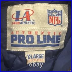 Dallas Cowboys Jacket XL Shark Tooth Logo Athletic Mens Blue Vintage 90s