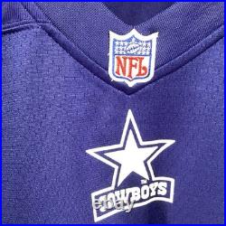 Dallas Cowboys Jersey Men 44 Large Blue Deion Sanders Mitchell & Ness Throwbacks
