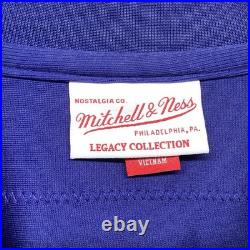 Dallas Cowboys Jersey Men 44 Large Blue Deion Sanders Mitchell & Ness Throwbacks