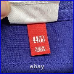 Dallas Cowboys Jersey Men 44 Large Blue Deion Sanders Mitchell & Ness Throwbacks