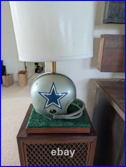Dallas Cowboys Lamp Football Helmet Vintage Turf Base NFL TESTED Circ 1970 RARE