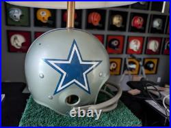 Dallas Cowboys Lamp Football Helmet Vintage Turf Base NFL TESTED Circ 1970 RARE