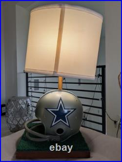 Dallas Cowboys Lamp Football Helmet Vintage Turf Base NFL TESTED Circ 1970 RARE