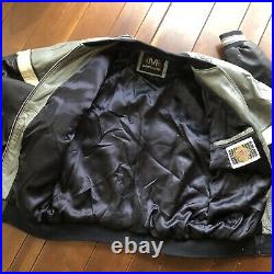 Dallas Cowboys Leather Jacket Mirage Vintage Mens Large Football Fan Texas