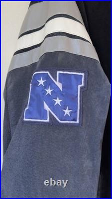 Dallas Cowboys Leather Suede Jacket Size L Large GIII Apparel