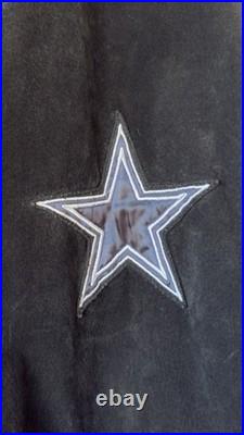 Dallas Cowboys Leather Suede Jacket Size L Large GIII Apparel