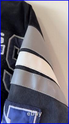 Dallas Cowboys Leather Suede Jacket Size L Large GIII Apparel