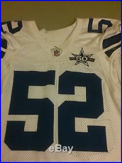 Dallas Cowboys Leon Williams game used football jersey mens 46 Reebok 2010