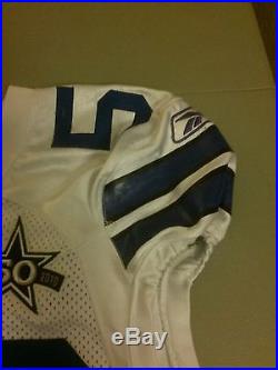 Dallas Cowboys Leon Williams game used football jersey mens 46 Reebok 2010