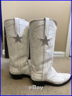 Dallas Cowboys Lucchese Womens 8.5 Offical Cheerleading Boots Width B