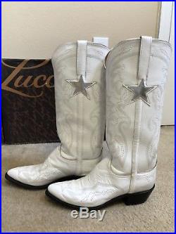 Dallas Cowboys Lucchese Womens 8.5 Offical Cheerleading Boots Width B
