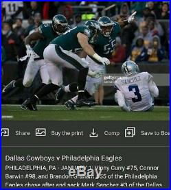 Dallas Cowboys MARK SANCHEZ Game Used Jan 1 2017 Football Jersey New York Jets