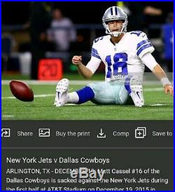 Dallas Cowboys Matt Cassel Game Used Dec 19 & 27 2015 Football Jersey 2 games