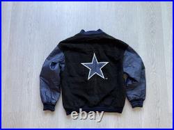 Dallas Cowboys Men's Vintage NFL Leather Varsity Jacket Size Large