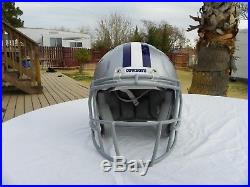 Dallas Cowboys Metal Flake Football Helmet Will Fit 7 3/8- 7 5/8 Hat Size