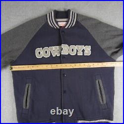 Dallas Cowboys Mitchell & Ness Throwbacks Varsity Jacket Size L Authentic NFL OG Dallas Cowboys Mitchell & Ness Throwbacks Varsity Jacket Size L Authentic NFL OG