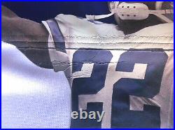 Dallas Cowboys Mitchell and Ness Picture Jersey Emmitt Smith #22 SZ 56
