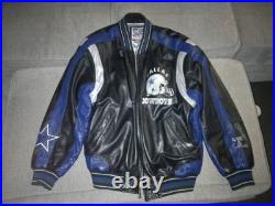 Dallas Cowboys NFL 90s Carl Banks G-III Leather Jacket XXL Original Owner