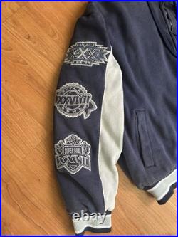 Dallas Cowboys NFL First Class Varsity Super Bowl Fleece Jacket Hoodie XL