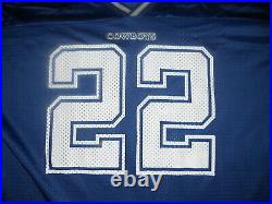 Dallas Cowboys NFL Football Jersey #22 Emmitt Smith Champion EUC HOF Size 52 w@w