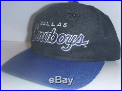 Dallas Cowboys NFL Football Vintage 90's Sport Specialties Script Snapback Hat