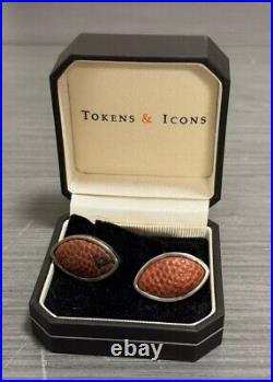 Dallas Cowboys NFL Game Used Football Sterling Silver Cufflinks