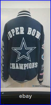 Dallas Cowboys NFL Licensed Superbowl Jacket XL