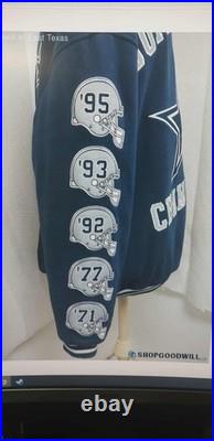 Dallas Cowboys NFL Licensed Superbowl Jacket XL