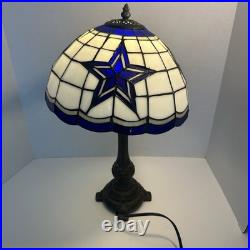 Dallas Cowboys NFL Tiffany Styled Stained Glass Lamp Officially Licensed Used