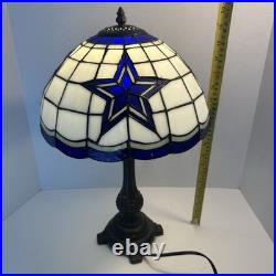 Dallas Cowboys NFL Tiffany Styled Stained Glass Lamp Officially Licensed Used