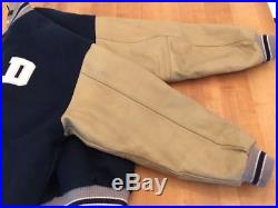 Dallas Cowboys Nike Authentic Letterman Jacket Coat Rare NFL XL Dak Zeke Leather