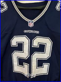 Dallas Cowboys Nike Jersey Emmitt Smith Stitched On Field Men Navy SIGNED
