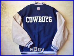 Dallas Cowboys Nike Varsity Wool/Leather Jacket/Coat-2XL