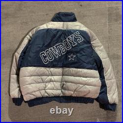 Dallas Cowboys Pro Player Vintage Jacket Size 2XL Good Back Print