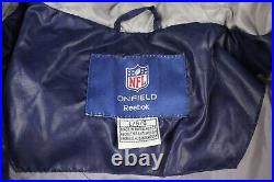 Dallas Cowboys Reebok On Field NFL Insulated Puffer Jacket Size Large