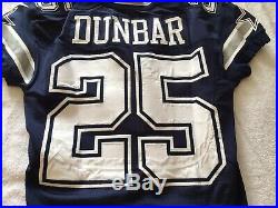 Dallas Cowboys Renegades Game Used Worn Blue Lance Dunbar Jersey