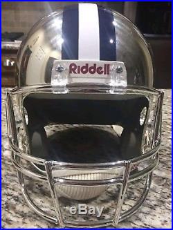 Dallas Cowboys Riddell Chrome Custom Helmet