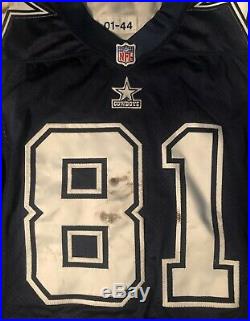 Dallas Cowboys Rocket Ismail 2001 Reebok Double Star game Worn jersey Sz 44