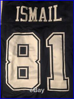 Dallas Cowboys Rocket Ismail 2001 Reebok Double Star game Worn jersey Sz 44